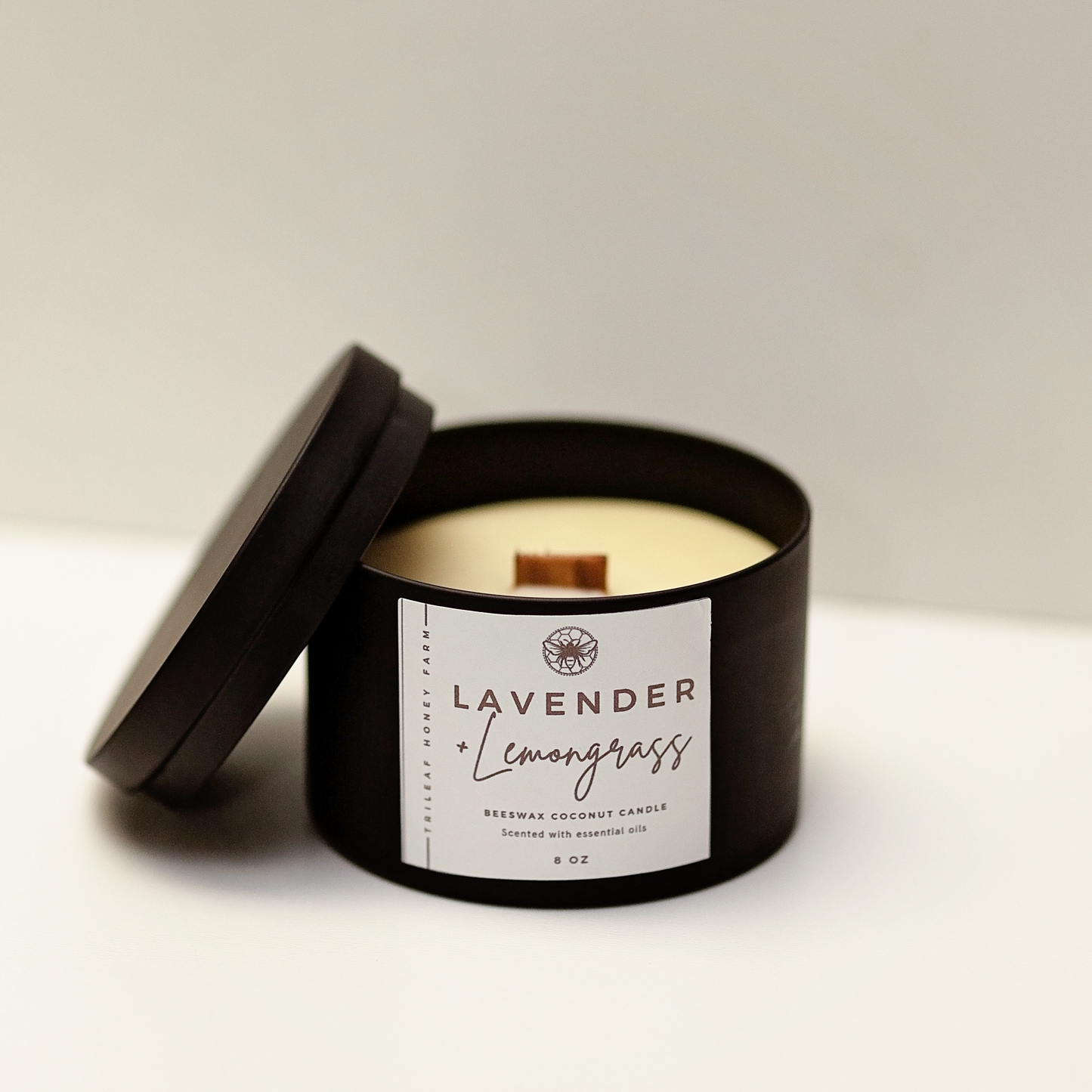 Lavender & Lemongrass Beeswax Candle