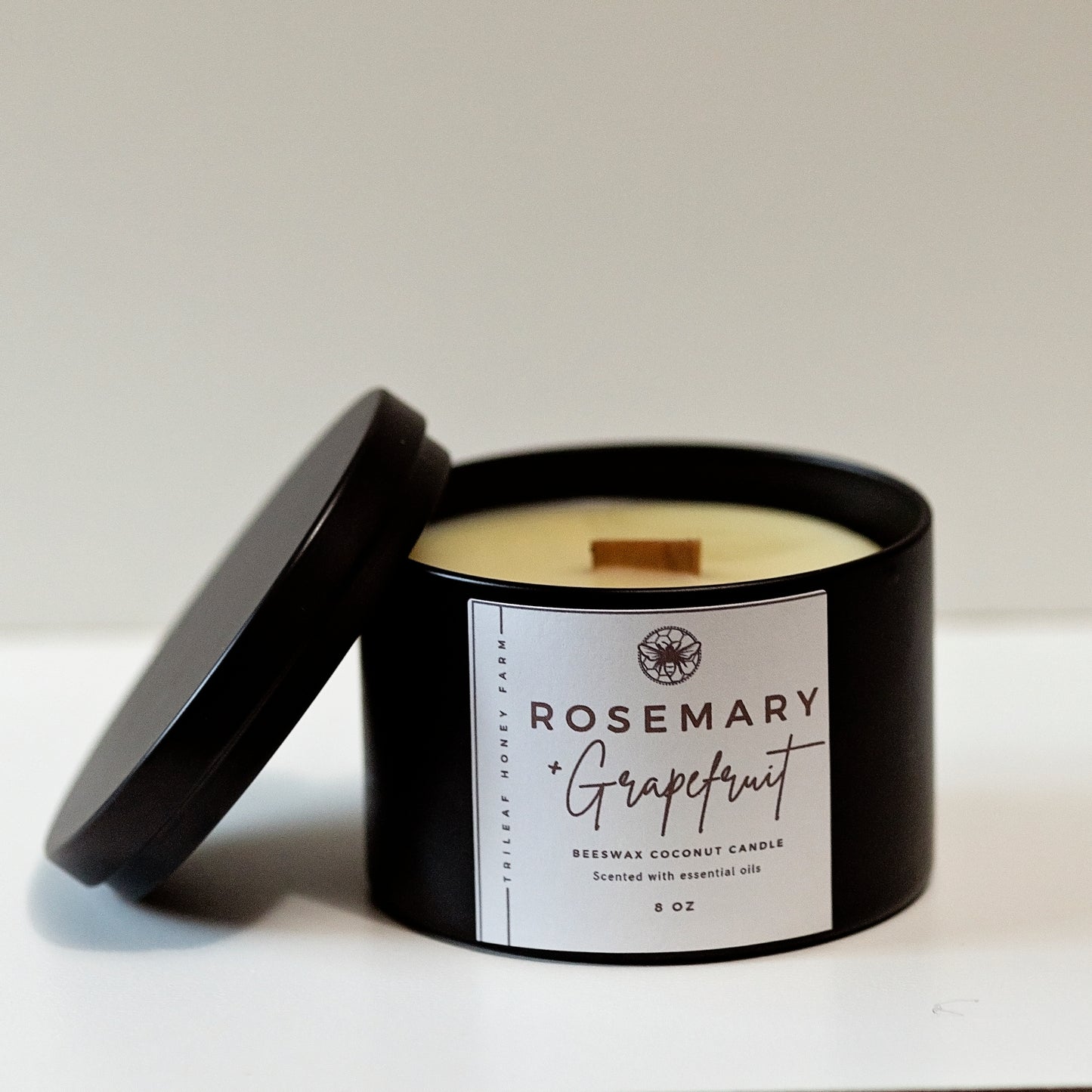 Rosemary & Grapefruit Beeswax Candle