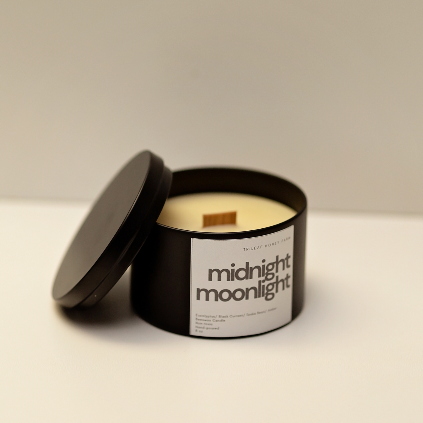 Midnight Moonlight Beeswax Candle