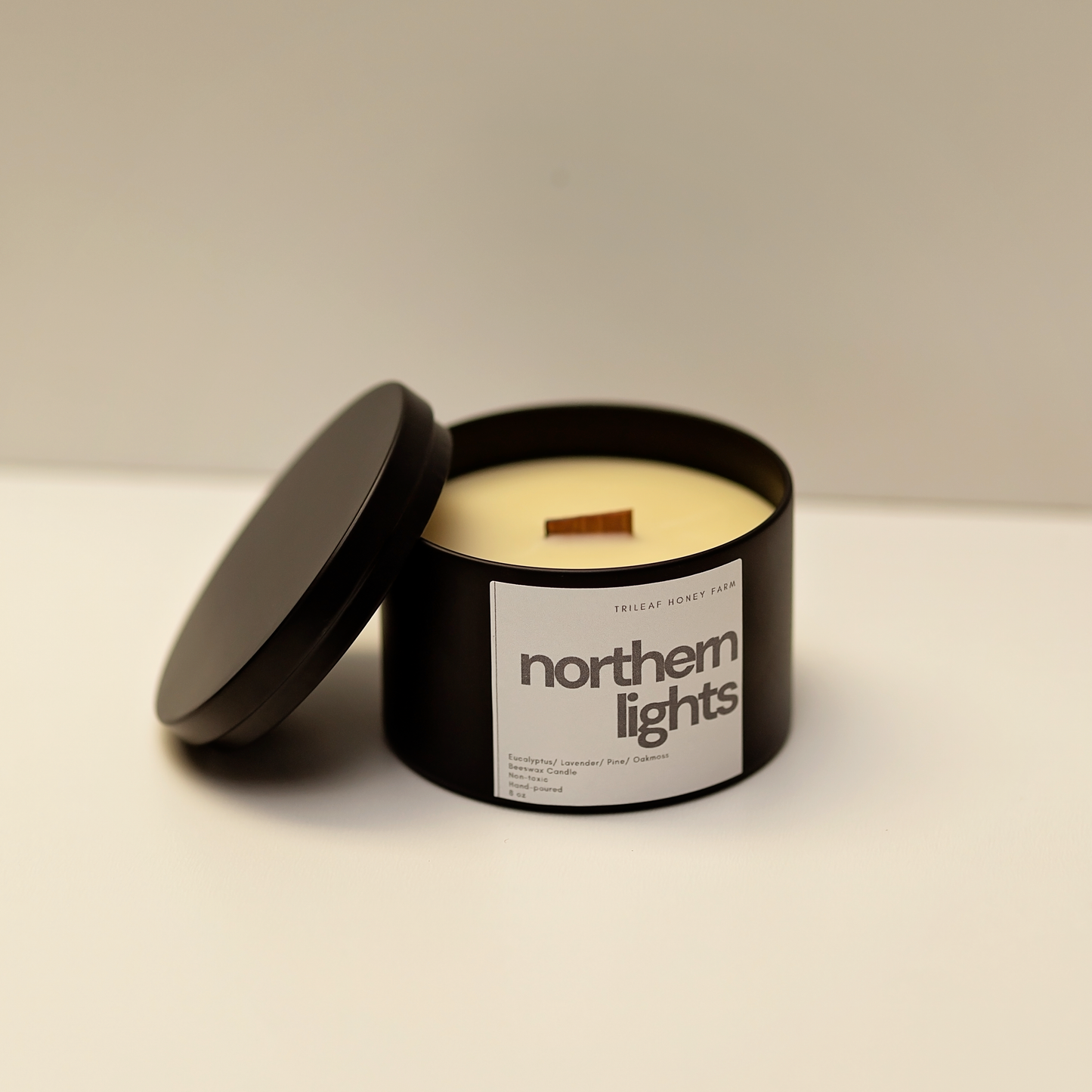 Northern Lights Beeswax Candle