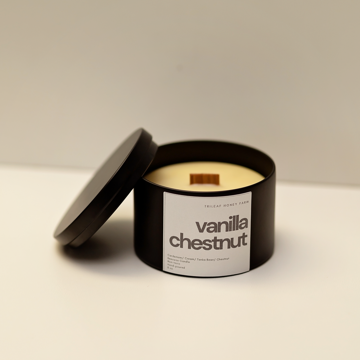 Vanilla Chestnut Beeswax Candle